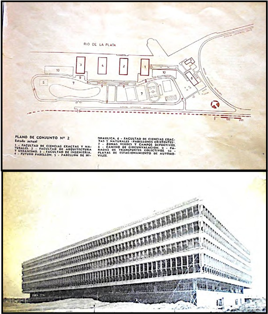 Etapa en el proyecto de la Ciudad Universitaria en Buenos Aires.