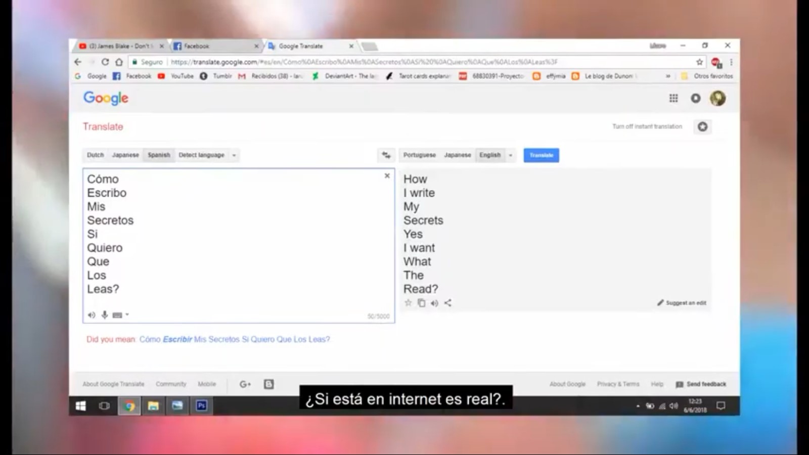 ¿Cómo escribo mis secretos si quiero que los leas?