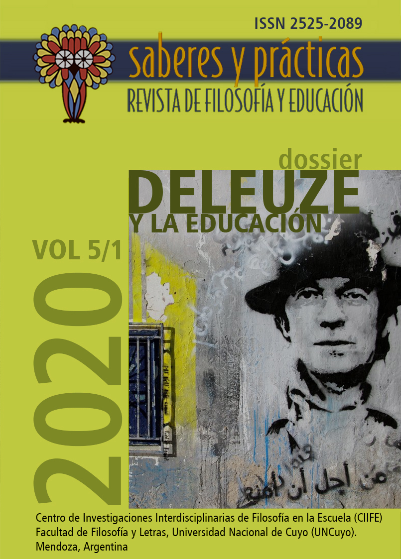 Saberes y prácticas. Revista de filosofía y educación. Volumen 5 Nº 1